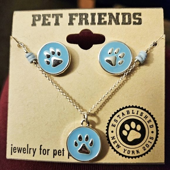 Jewelry - Pet Friends Paw Print Jewelry Set